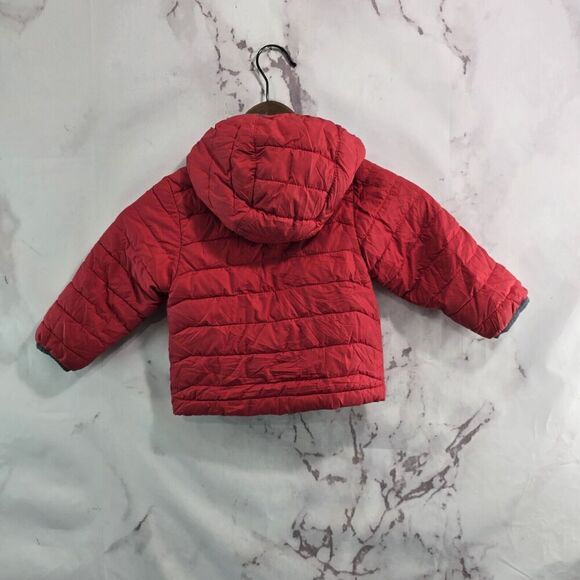 Columbia Jacket Boys 2T Red Coat Youth Powder Light Puffer Hooded Synthetic - Picture 5 of 14